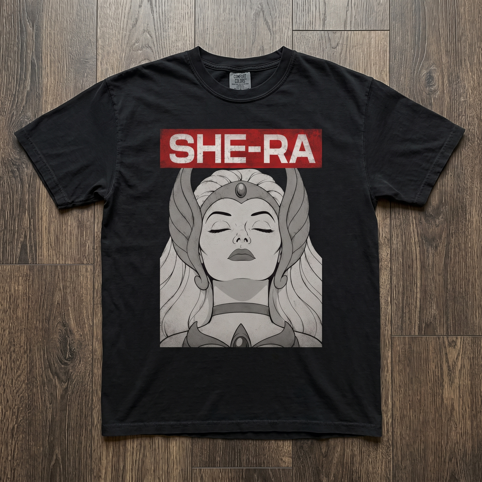 She-Ra Halftone Graphic Tee-Red 2