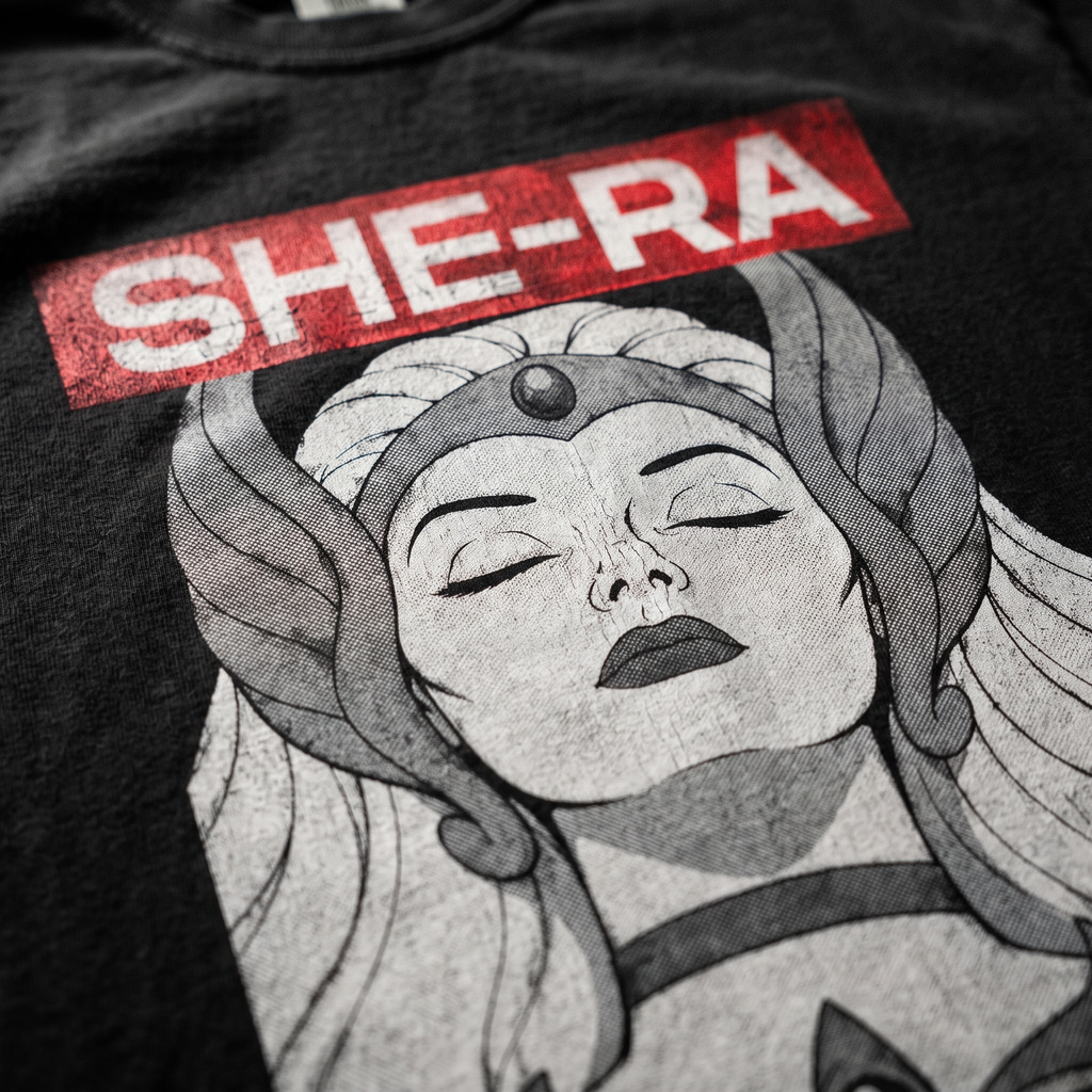 She-Ra Halftone Graphic Tee-Red 2