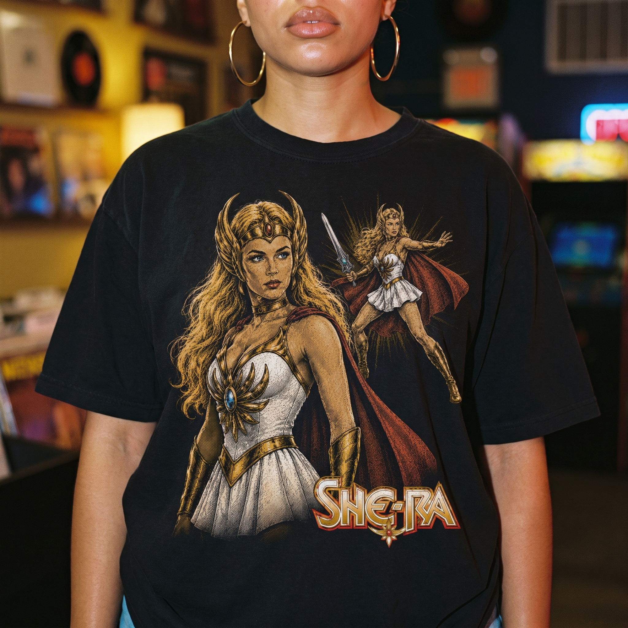 She-Ra T-Shirt | Halftone Glitter