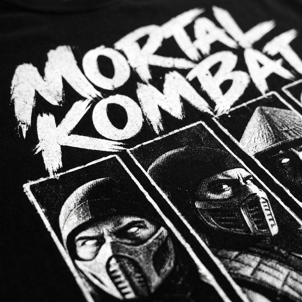 Mortal Kombat Characters Halftone Gaming Unisex T-Shirt