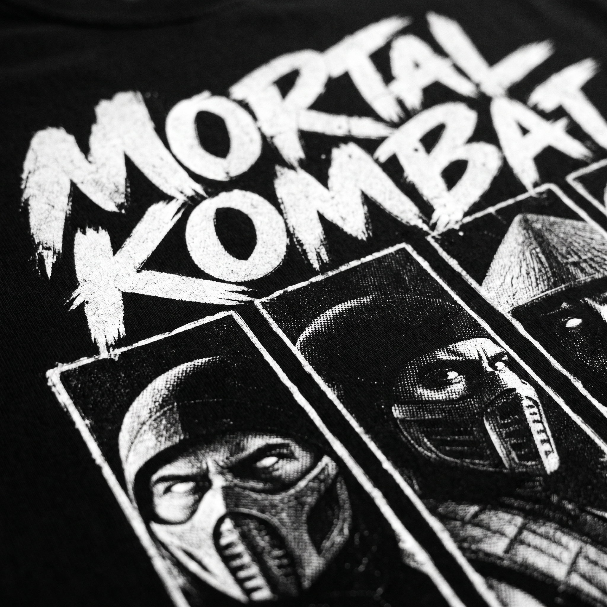 Mortal Kombat Characters Halftone Gaming Unisex T-Shirt