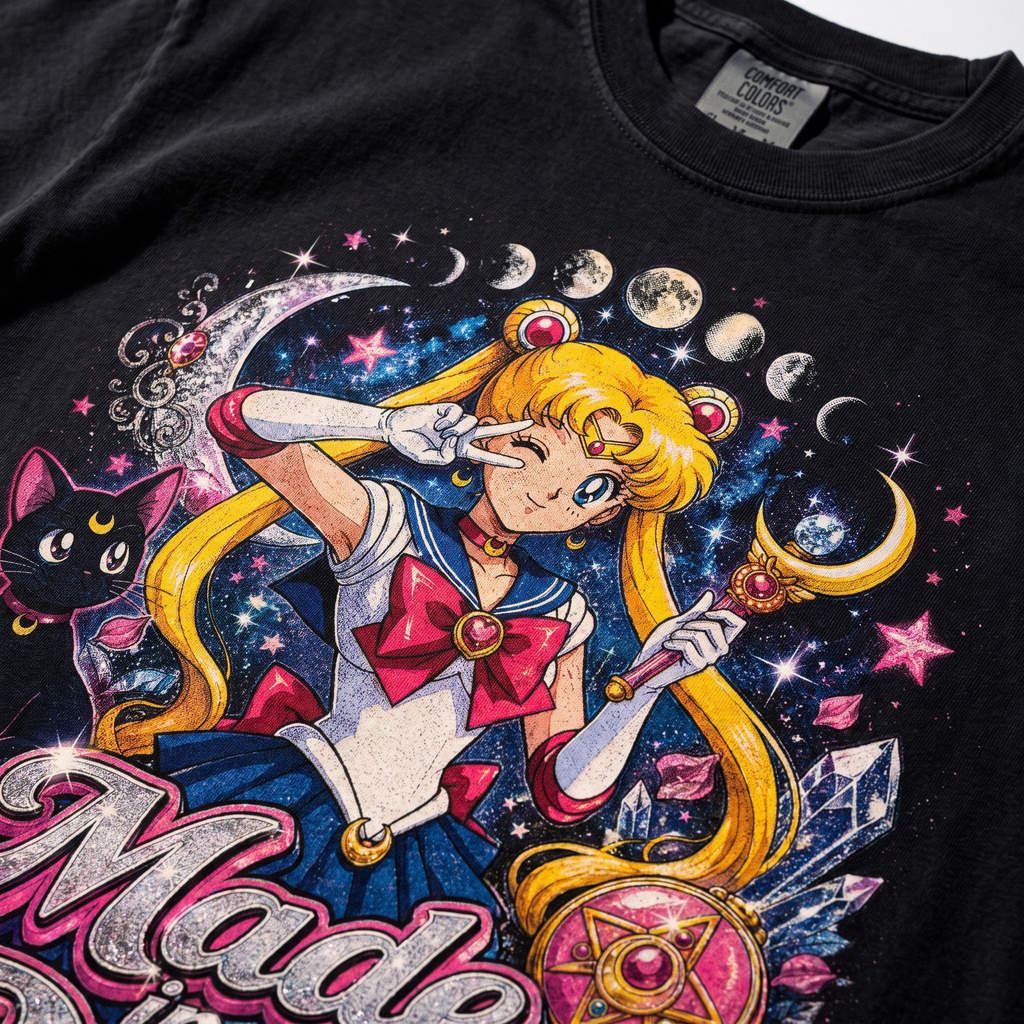 Sailor Moon 90s Retro Anime Comfort Colors T-shirt