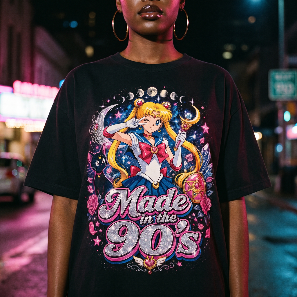 Sailor Moon 90s Retro Anime Comfort Colors T-shirt