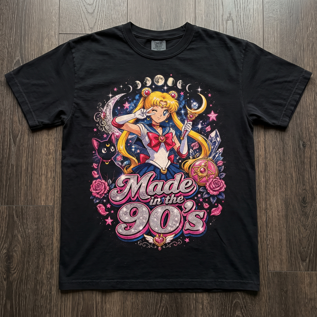 Sailor Moon 90s Retro Anime Comfort Colors T-shirt