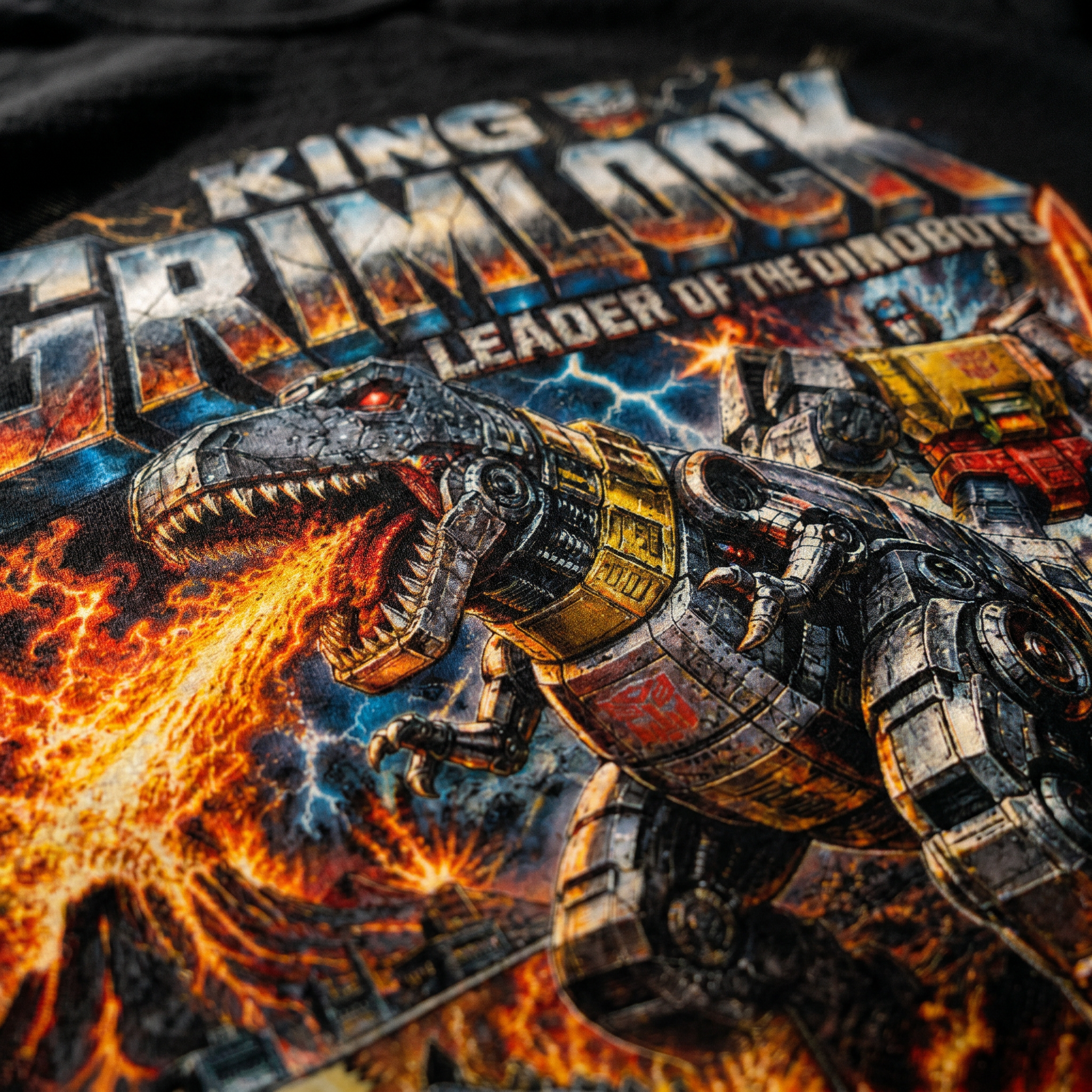 King Grimlock Dinobot T-Shirt | Retro Transformers Comic Tee