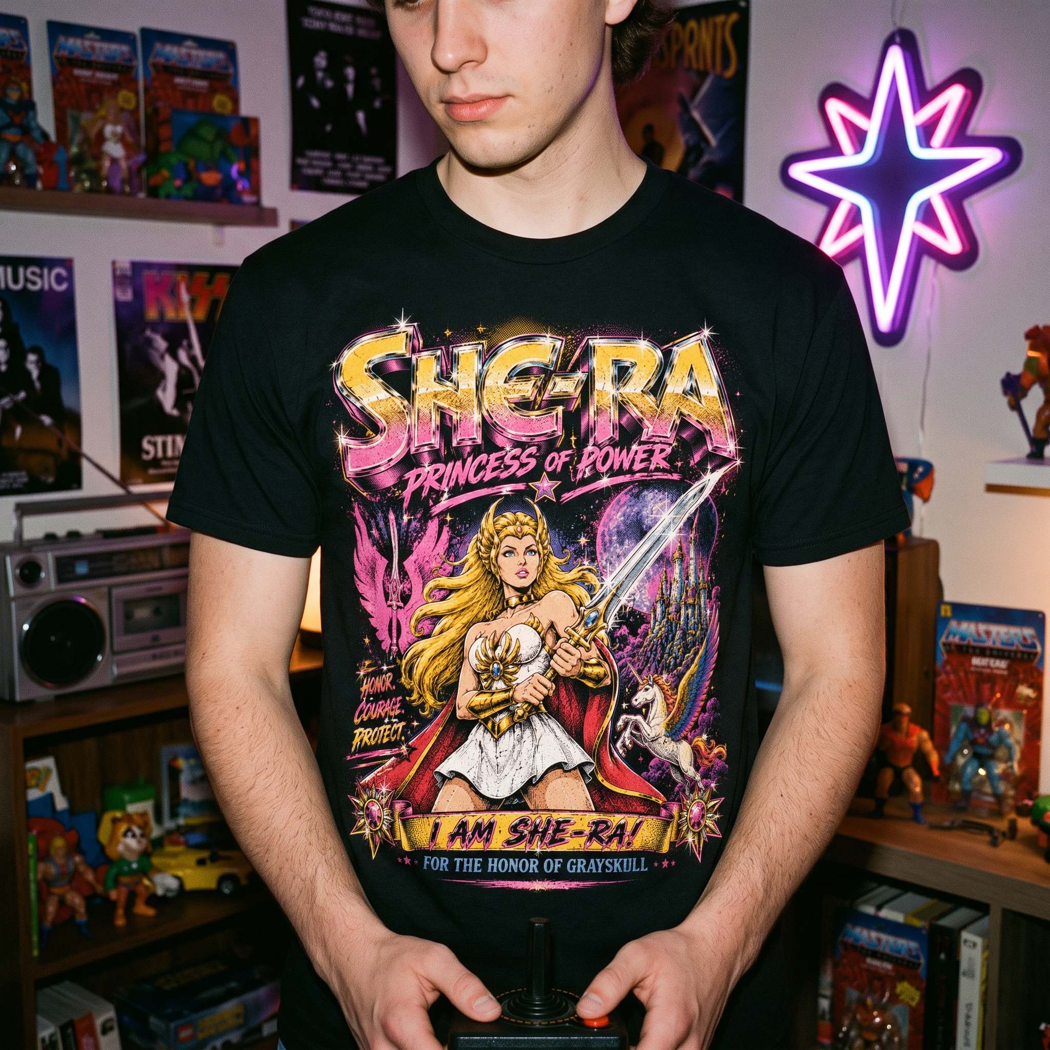 She-Ra Princess of Power Vintage Bootleg Graphic Unisex Tee