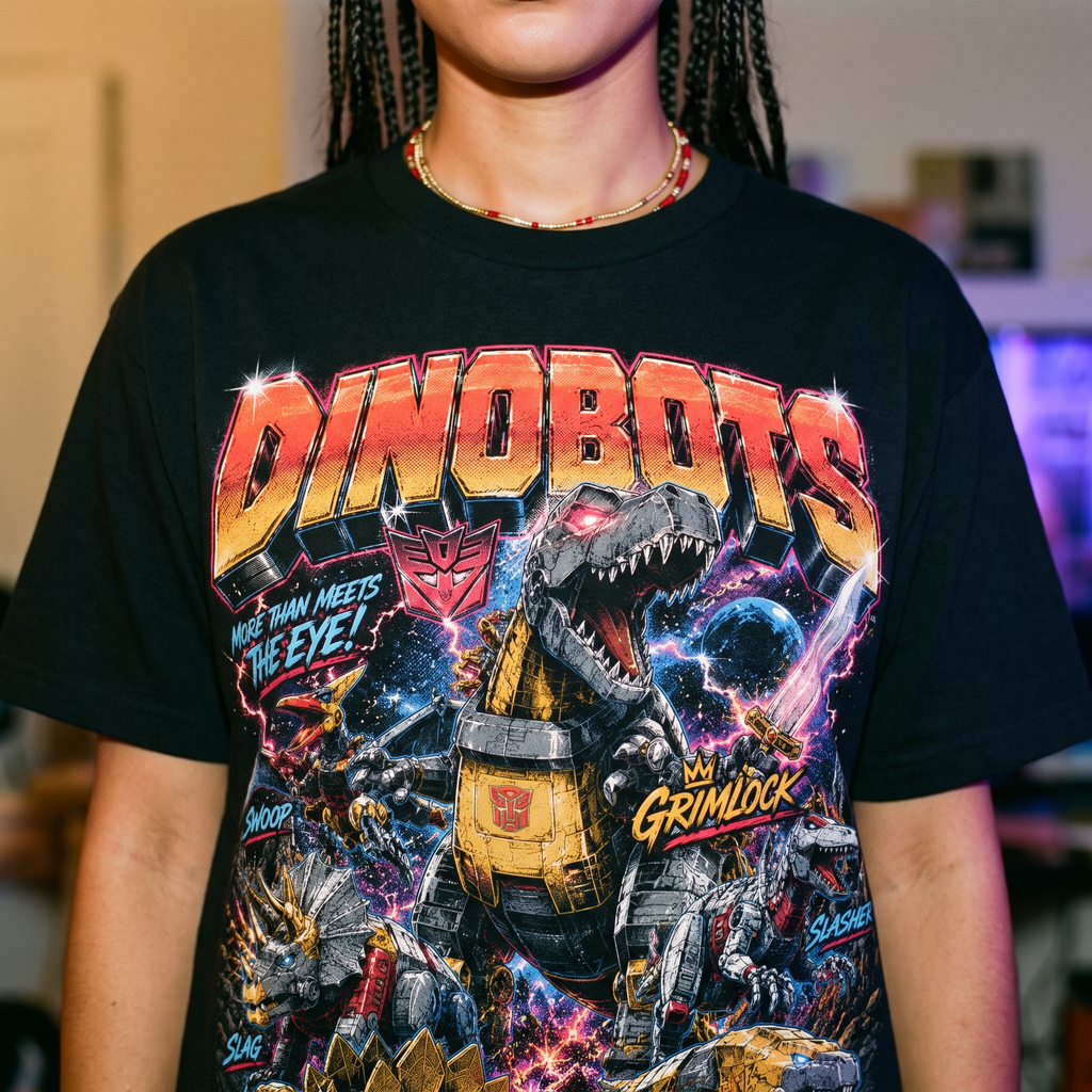 Dinobots Transformers T-Shirt | Vintage Bootleg 80s Graphic Tee