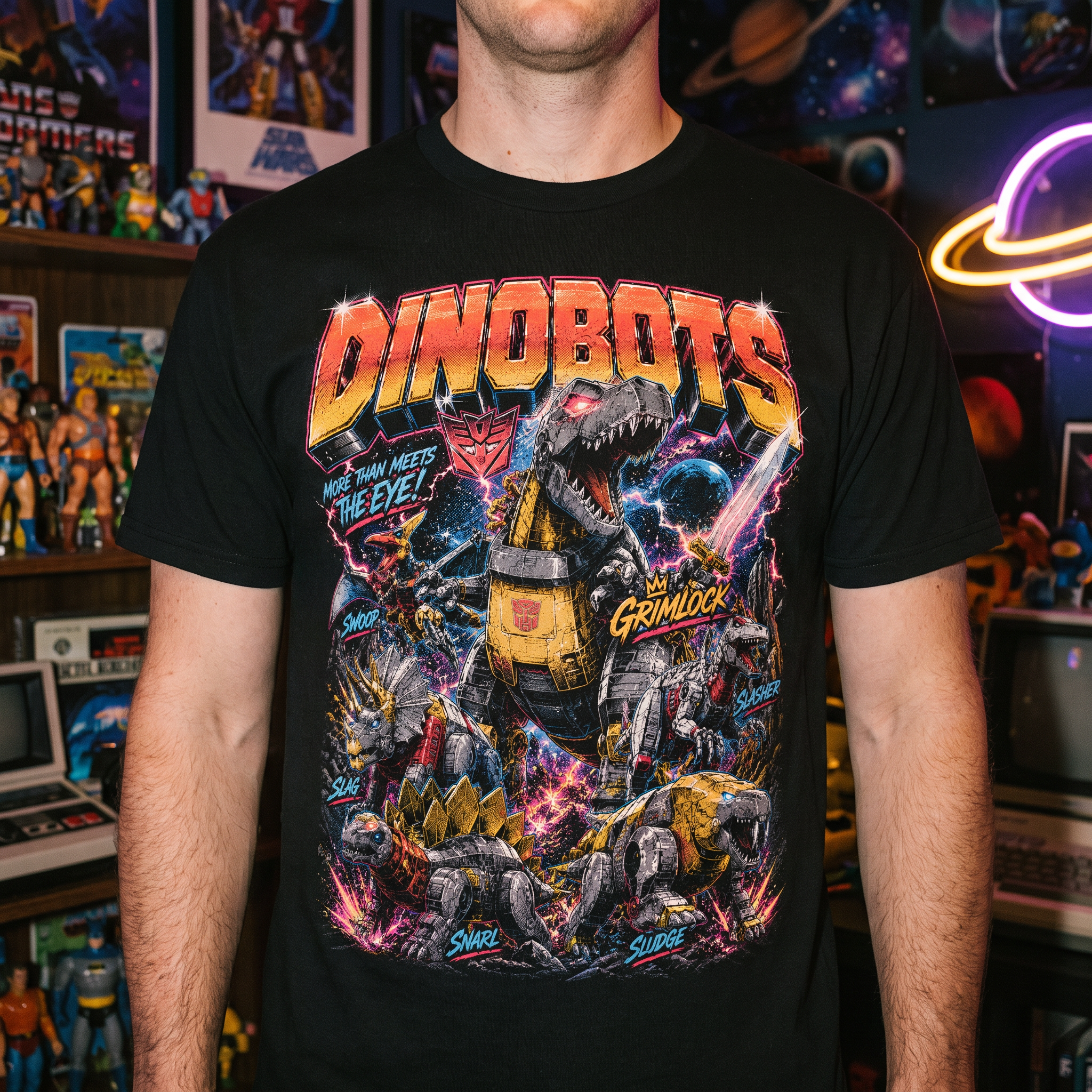 Dinobots Transformers T-Shirt | Vintage Bootleg 80s Graphic Tee