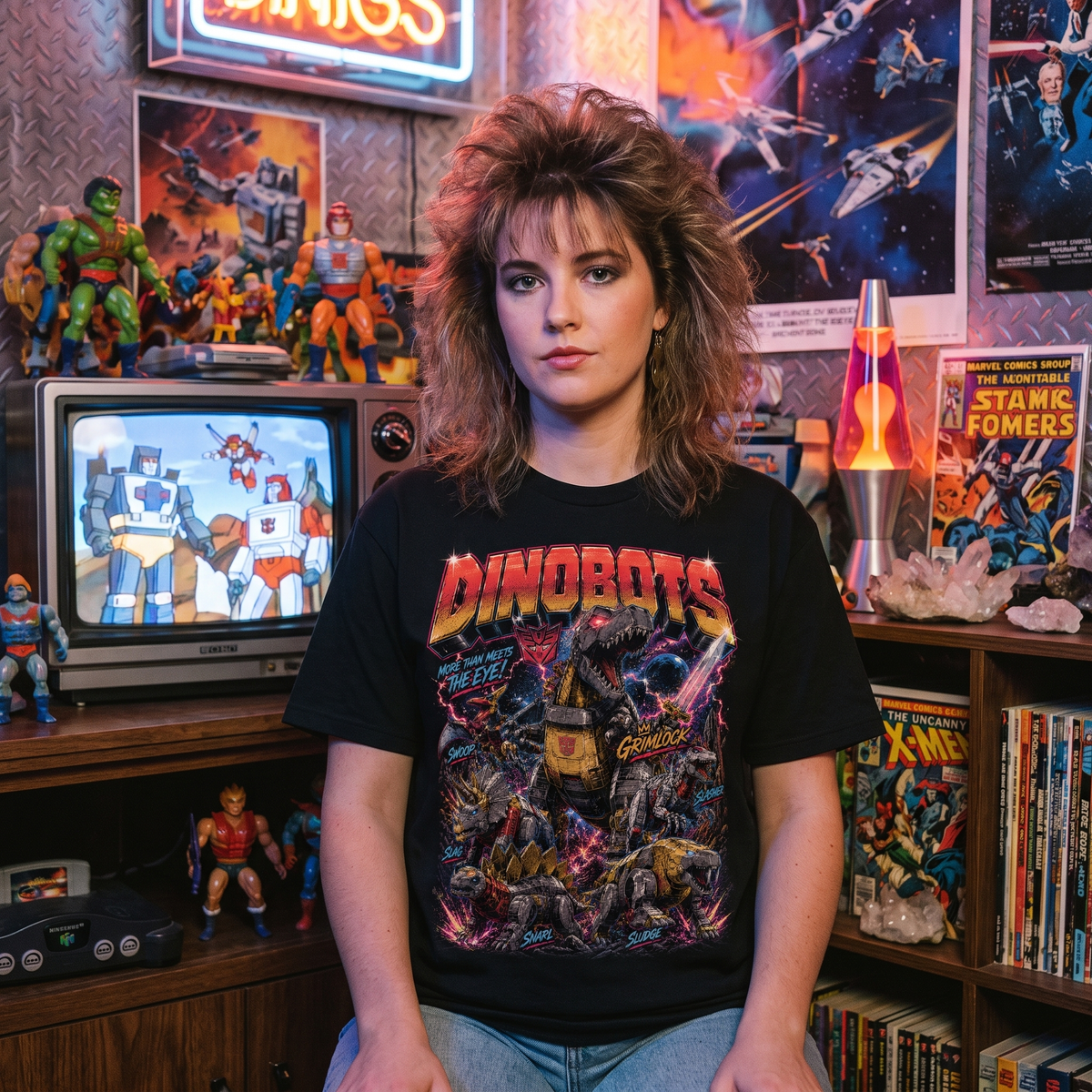Dinobots Transformers T-Shirt | Vintage Bootleg 80s Graphic Tee