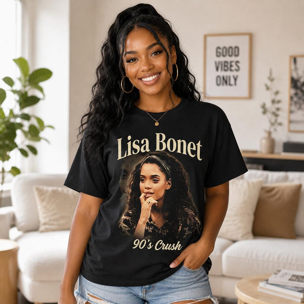 90s Crush | Lisa Bonet Shirt, Vintage Editorial Portrait Tee, Retro 90s Tee