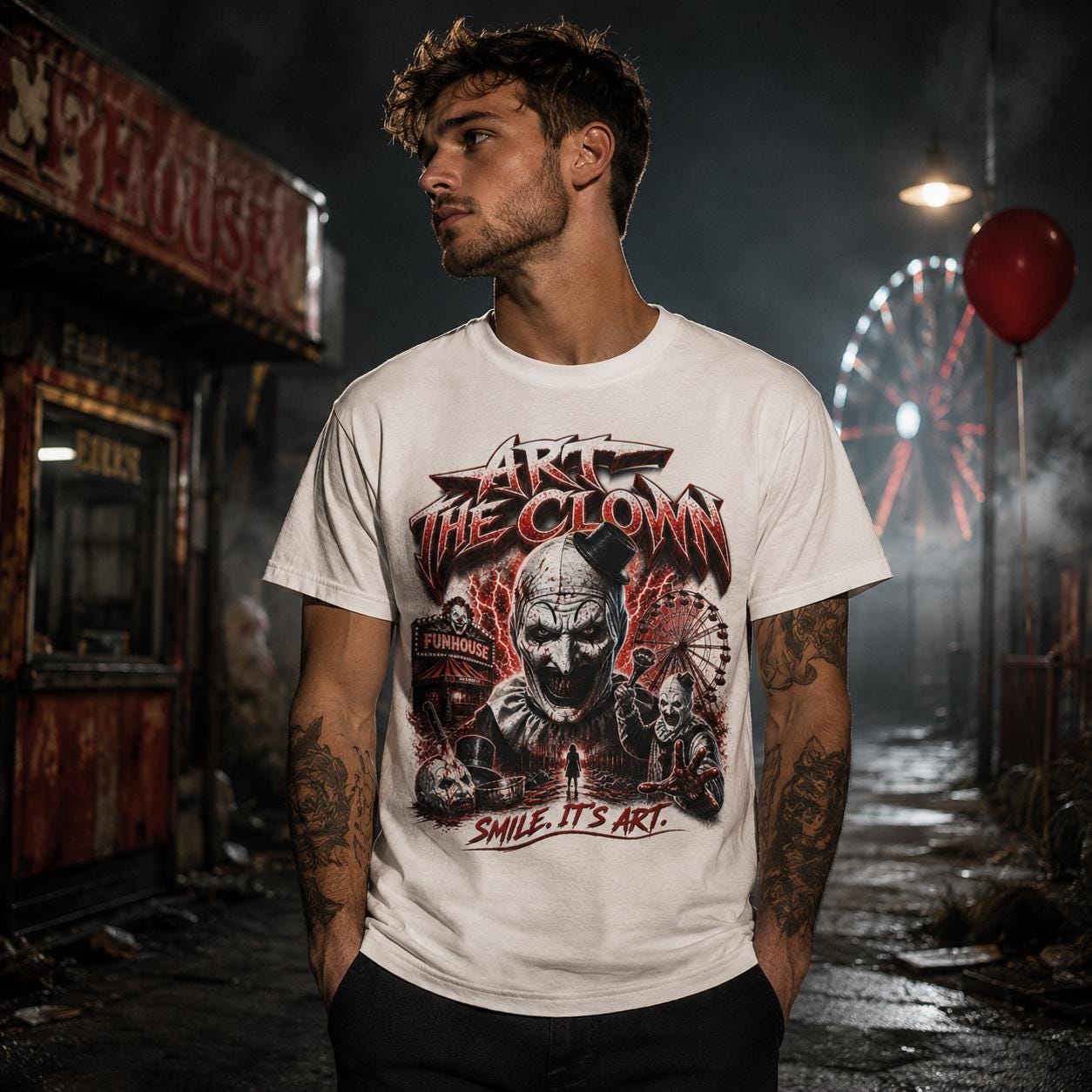 Art the Clown Tee - mockup 4