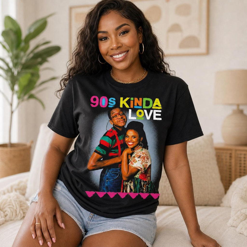 90s Kinda Love | Steve Urkel and Myra Shirt, Family Matters Sitcom Tee