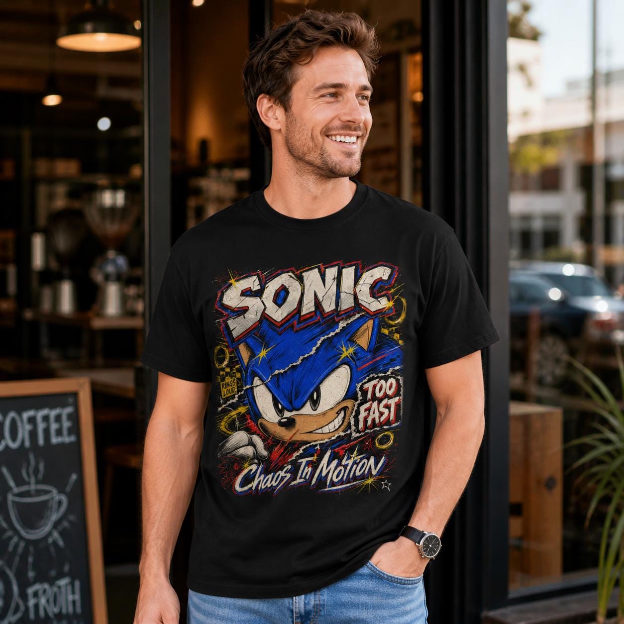 Sonic the Hedgehog Tee - mockup 3