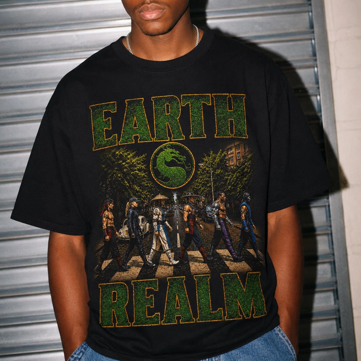 Mortal Kombat Earth Realm Tee | Vintage Gaming Fighter Unisex Shirt