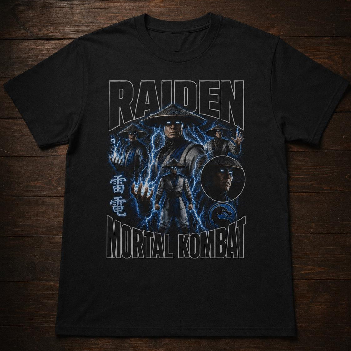 Raiden Mortal Kombat Graphic Tee | Vintage Bootleg Gaming Shirt