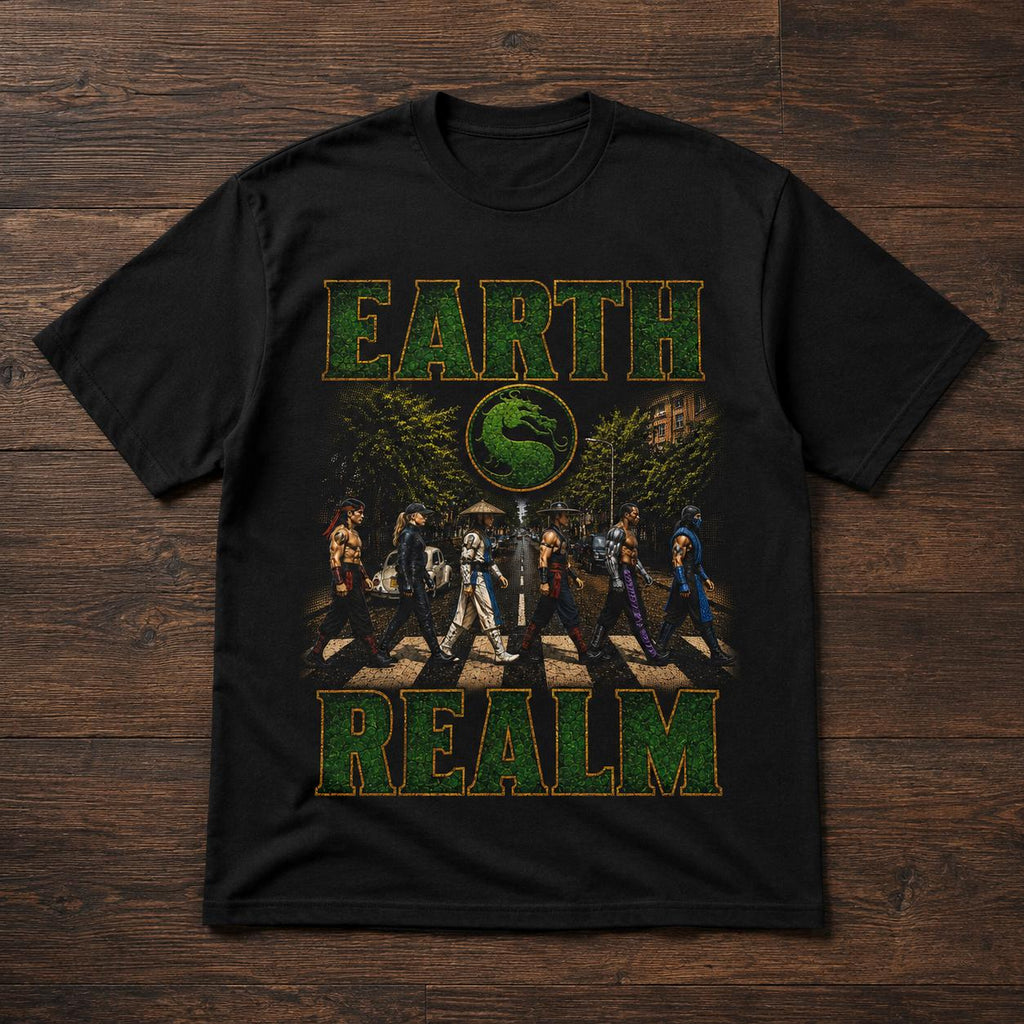Mortal Kombat Earth Realm Tee | Vintage Gaming Fighter Unisex Shirt
