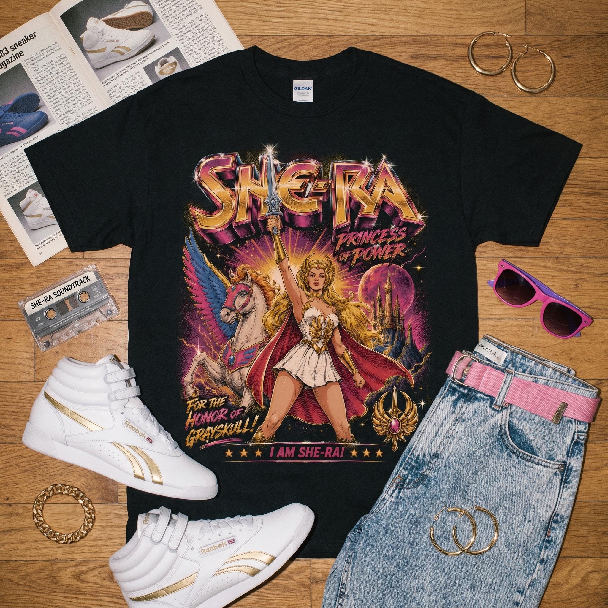 She-Ra Princess of Power Tee | Vintage 80s Cartoon Graphic Shirt