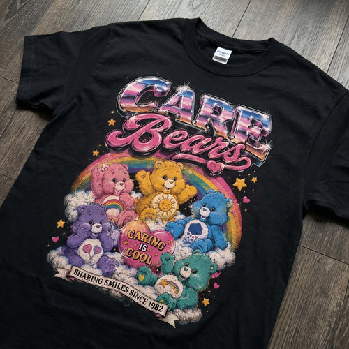 Care Bears Glitter Graphic Tee | Retro 80s Cartoon Unisex Shirt
