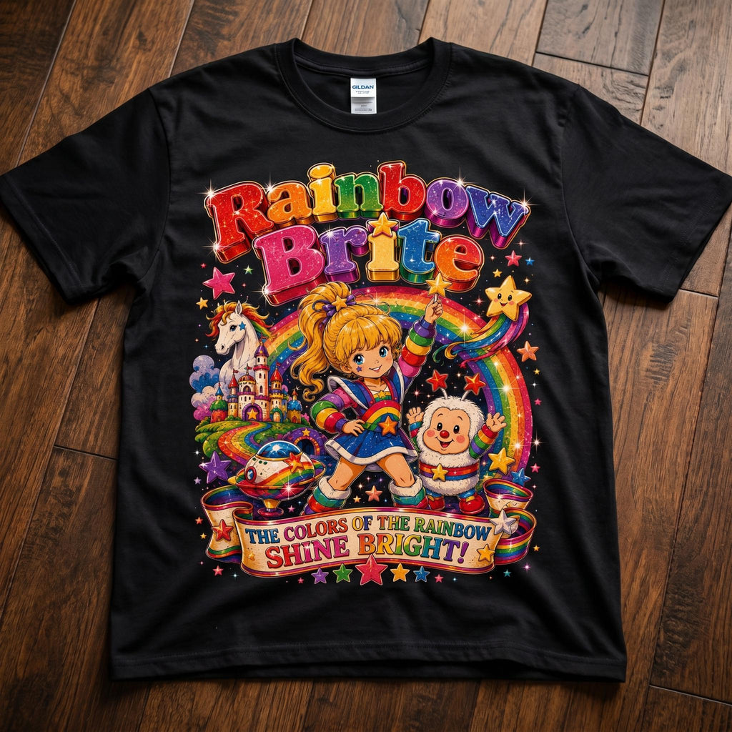 Rainbow Brite Sparkle Tee | Retro 80s Cartoon Unisex T-Shirt