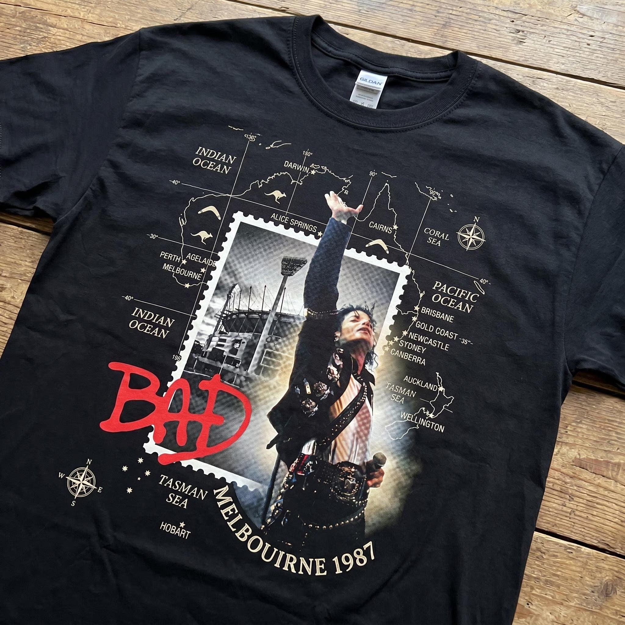MJ Bad Tour Melbourne 87 Tee