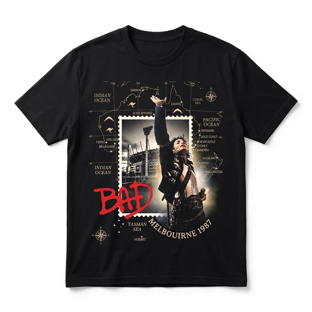 MJ Bad Tour Melbourne 87 Tee