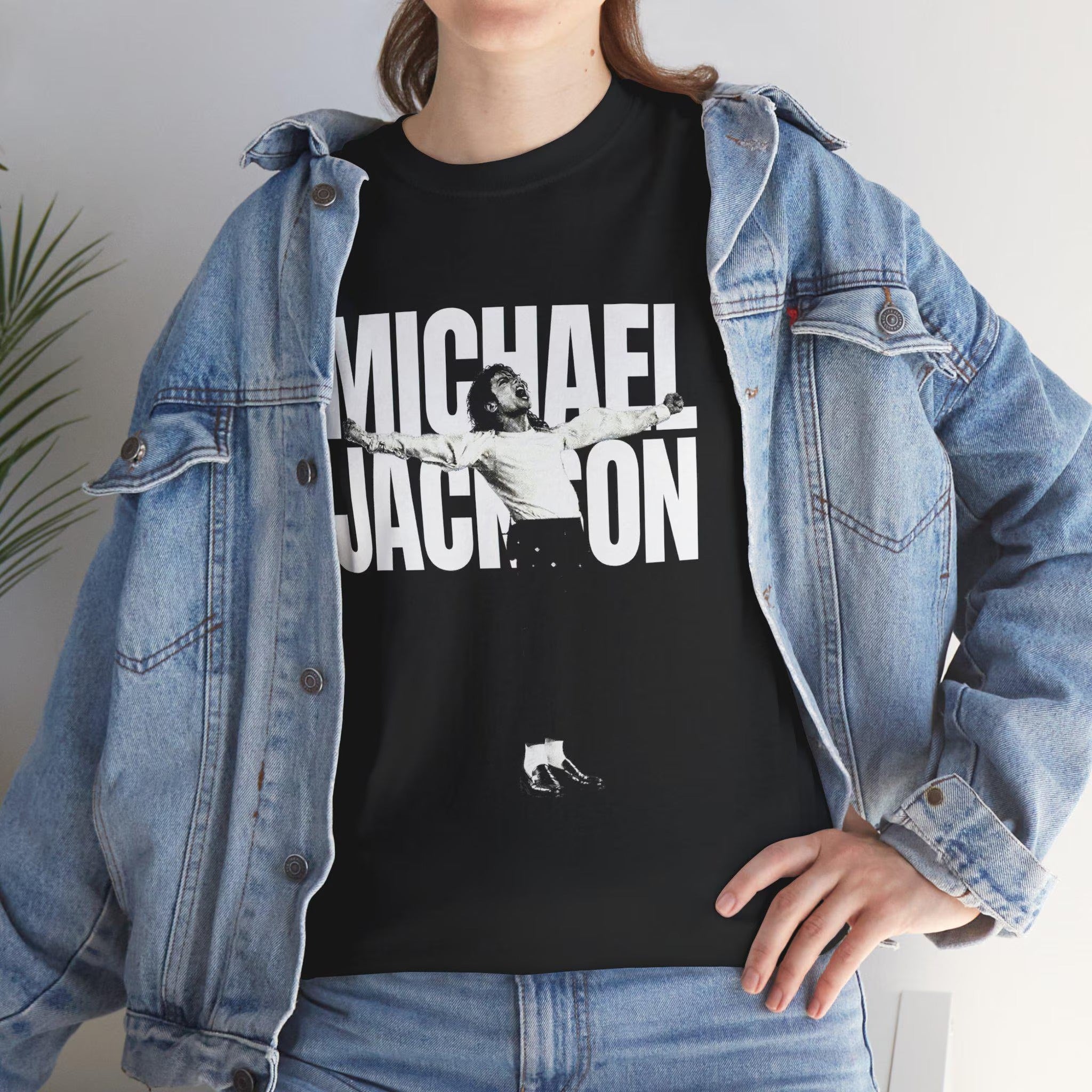 MJ White Text Pop Icon Tee