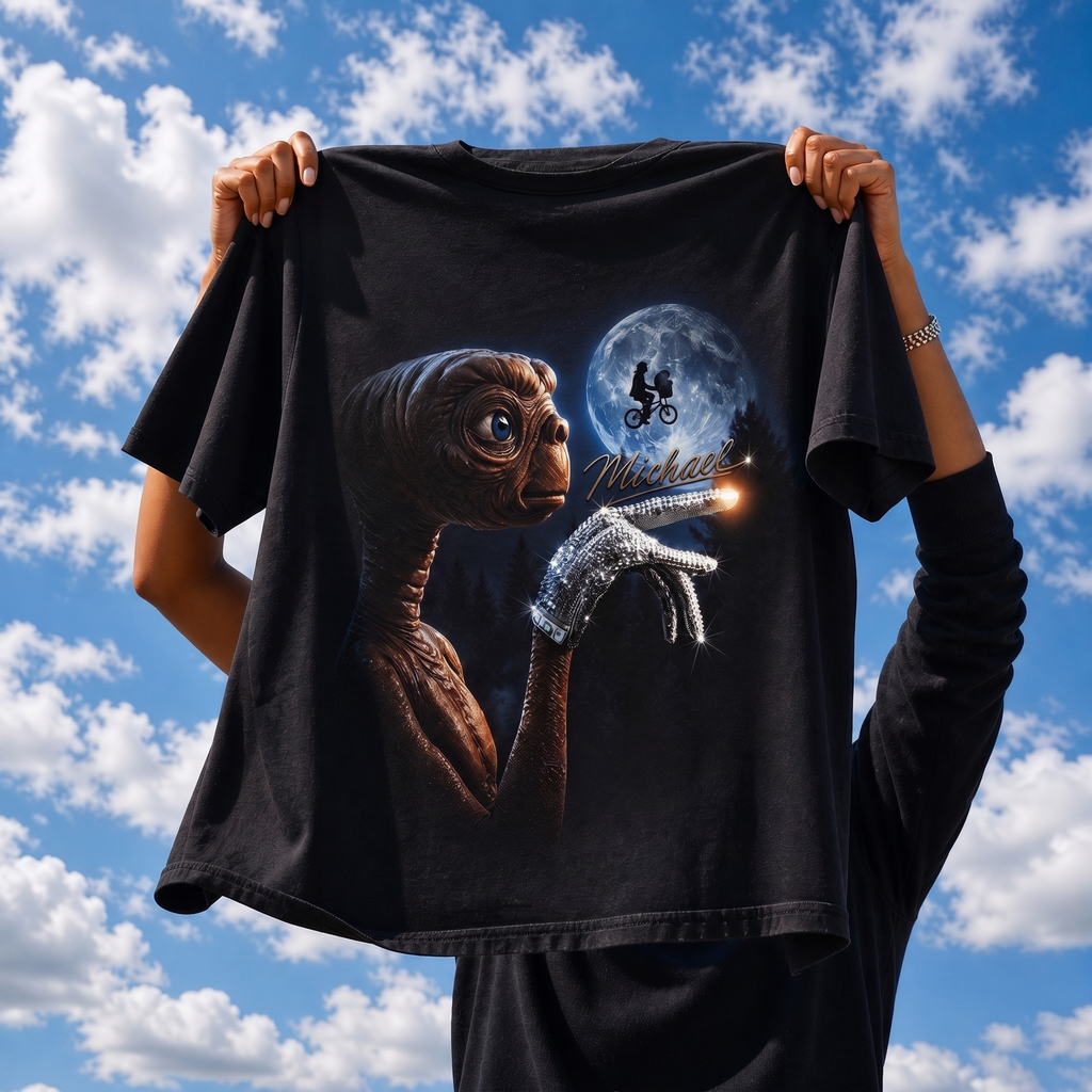 MJ Meets E.T. Moon sequin glove lifestyle mockup