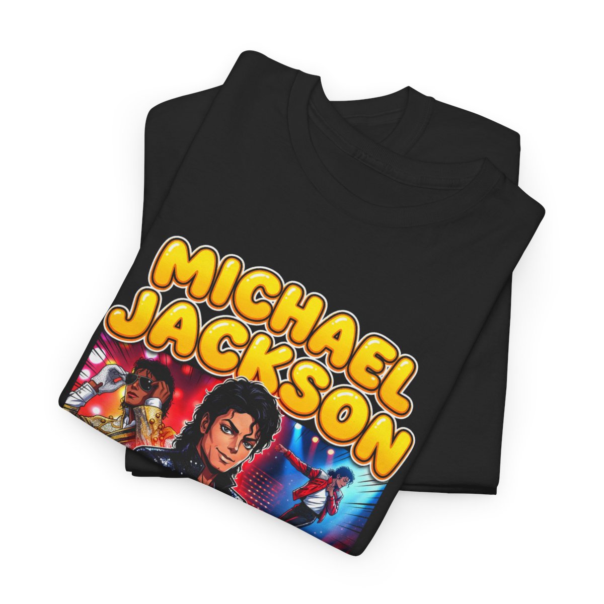 MJ Eternal Pop Art Tee - flat fold Eternal yellow text