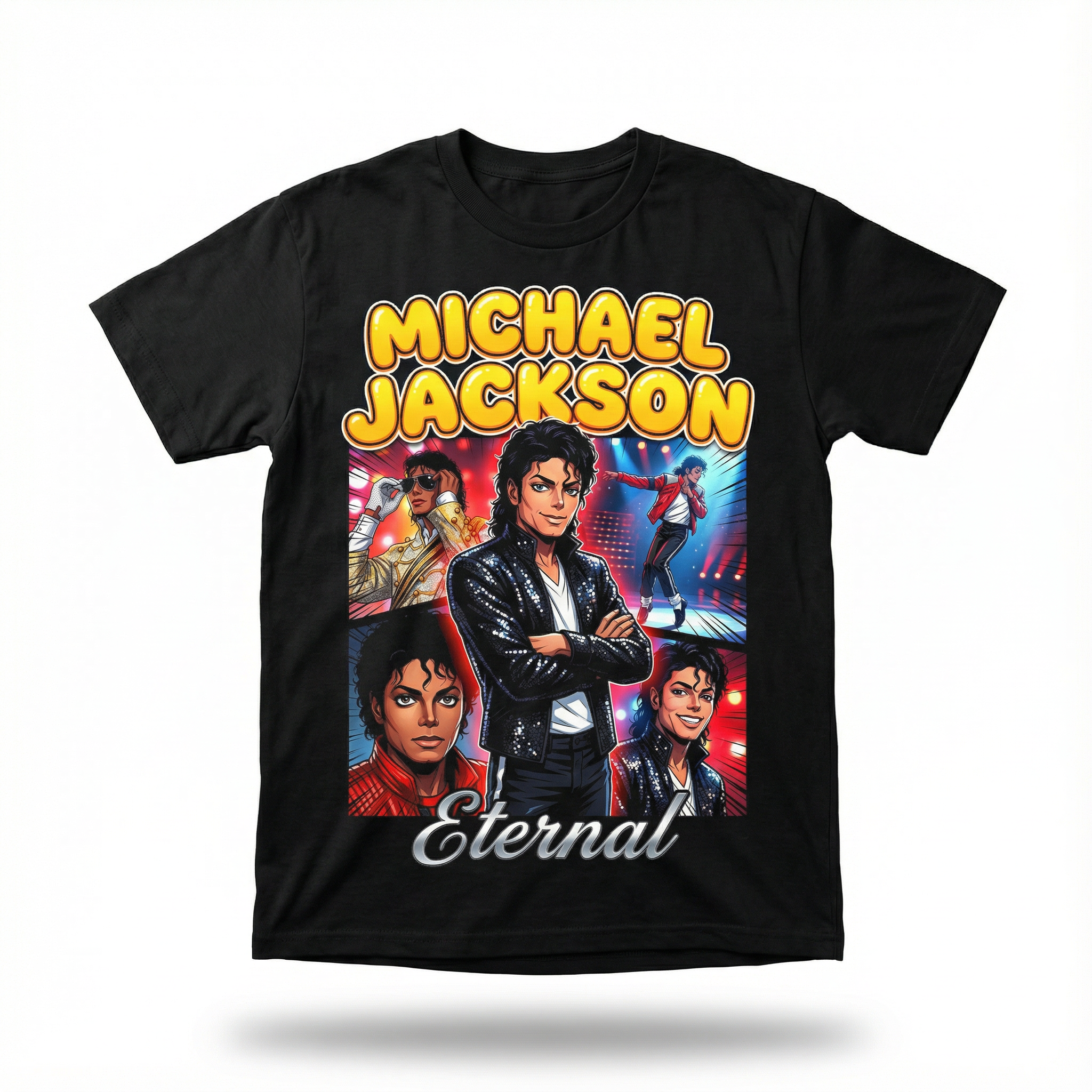 MJ Eternal Pop Art Tee - lifestyle close-up Eternal WATW Beat It