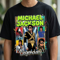 MJ Legendary Anime Comic Tee - model lifestyle close-up Bad jacket