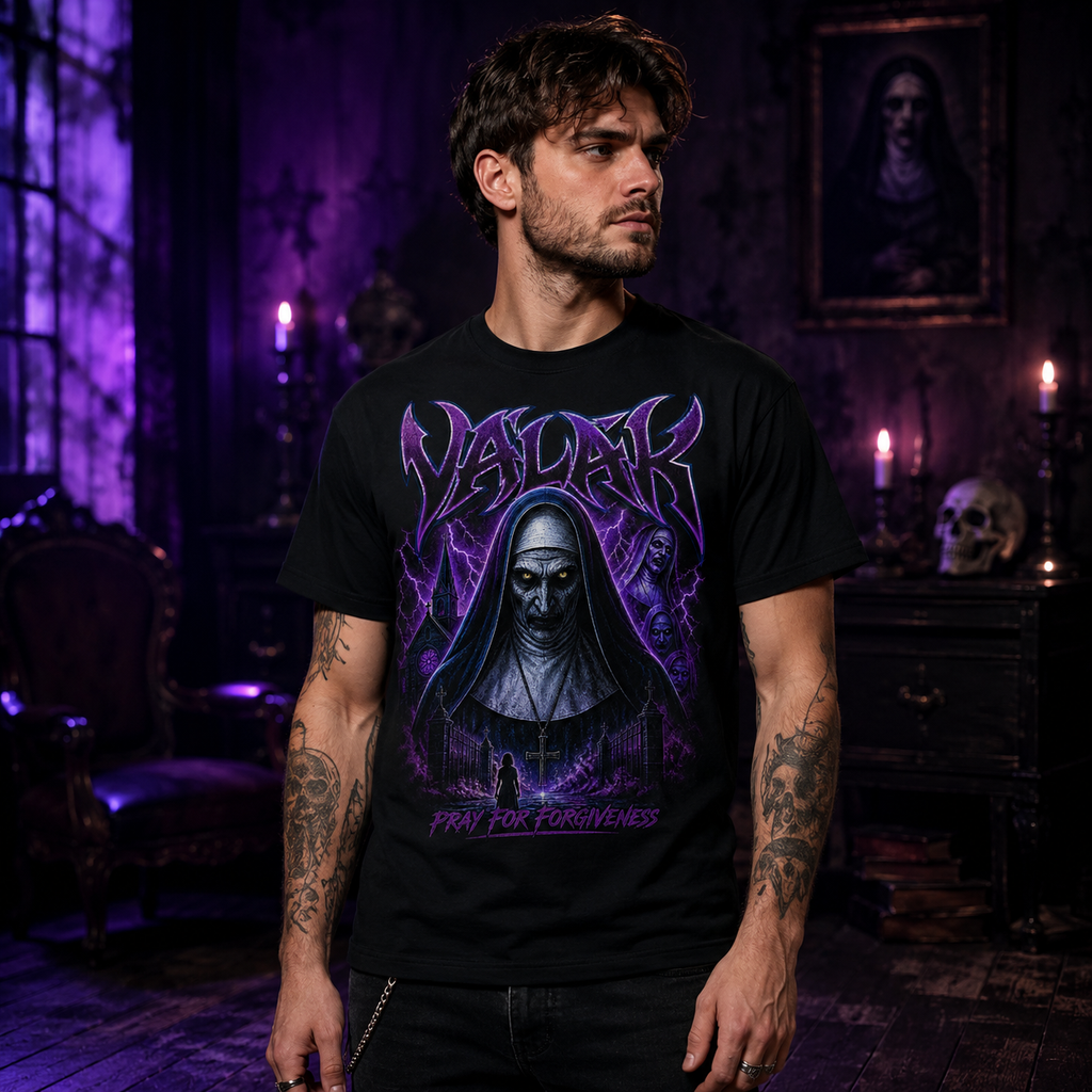 The Nun halftone tee styled flat