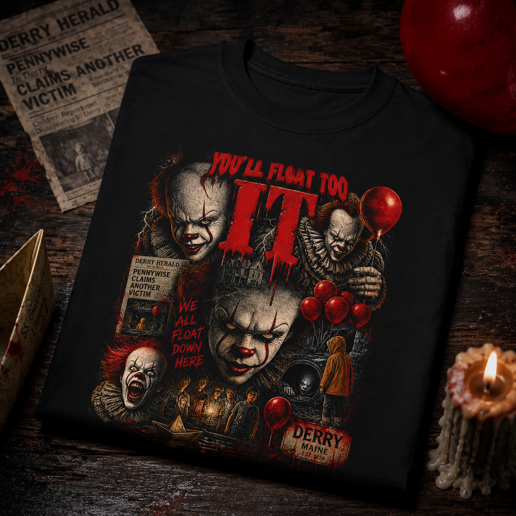 Pennywise IT halftone tee front view
