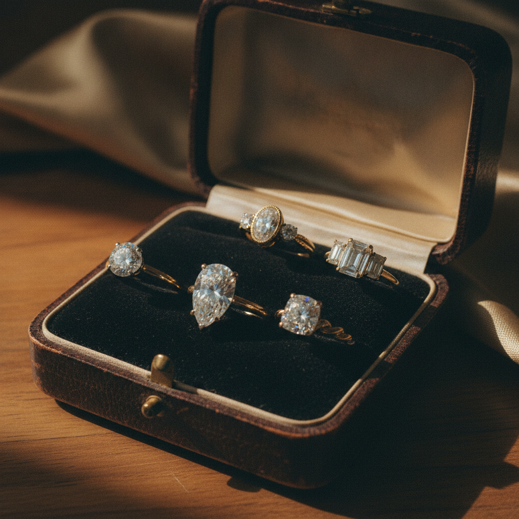 Moissanite rings
